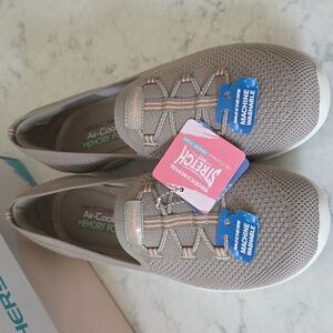 Skechers Taupe Women's Slip-On Shoes